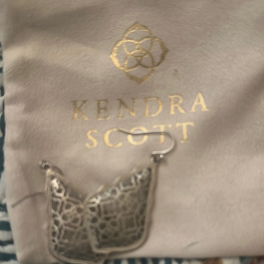 Kendra Scott Silver Filigree Earrings